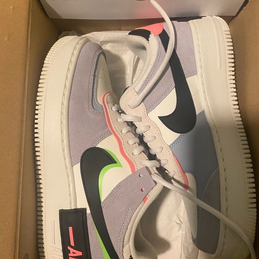 Nike Air Force 1 with Pastel and Neon Accents